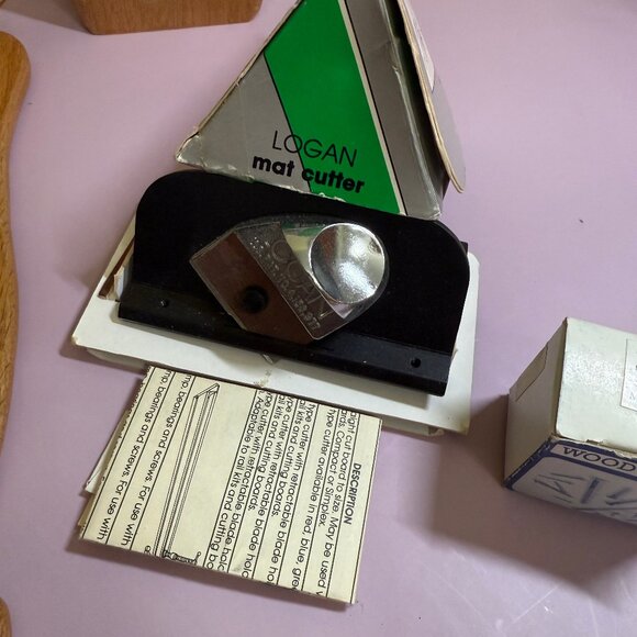 Assortment of Wooden Templates for Crafts Project Matt Cutter, Brass Screws, etc - Picture 6 of 9